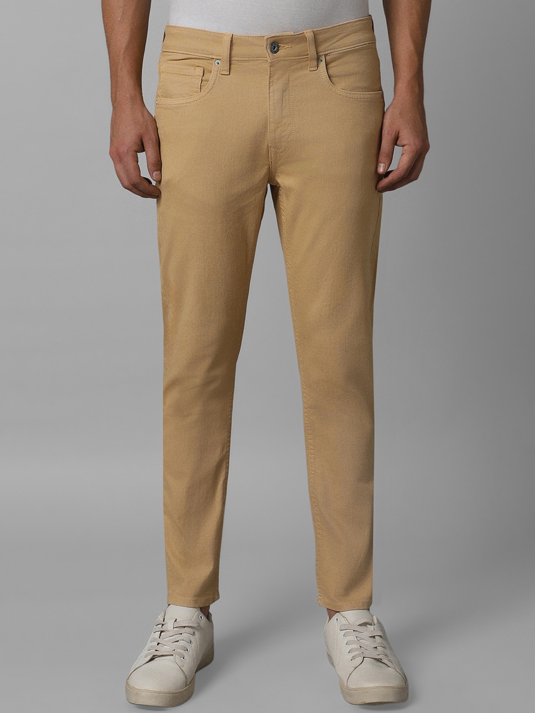 

Louis Philippe Jeans Men Slim Fit Clean Look Stretchable Jeans, Khaki