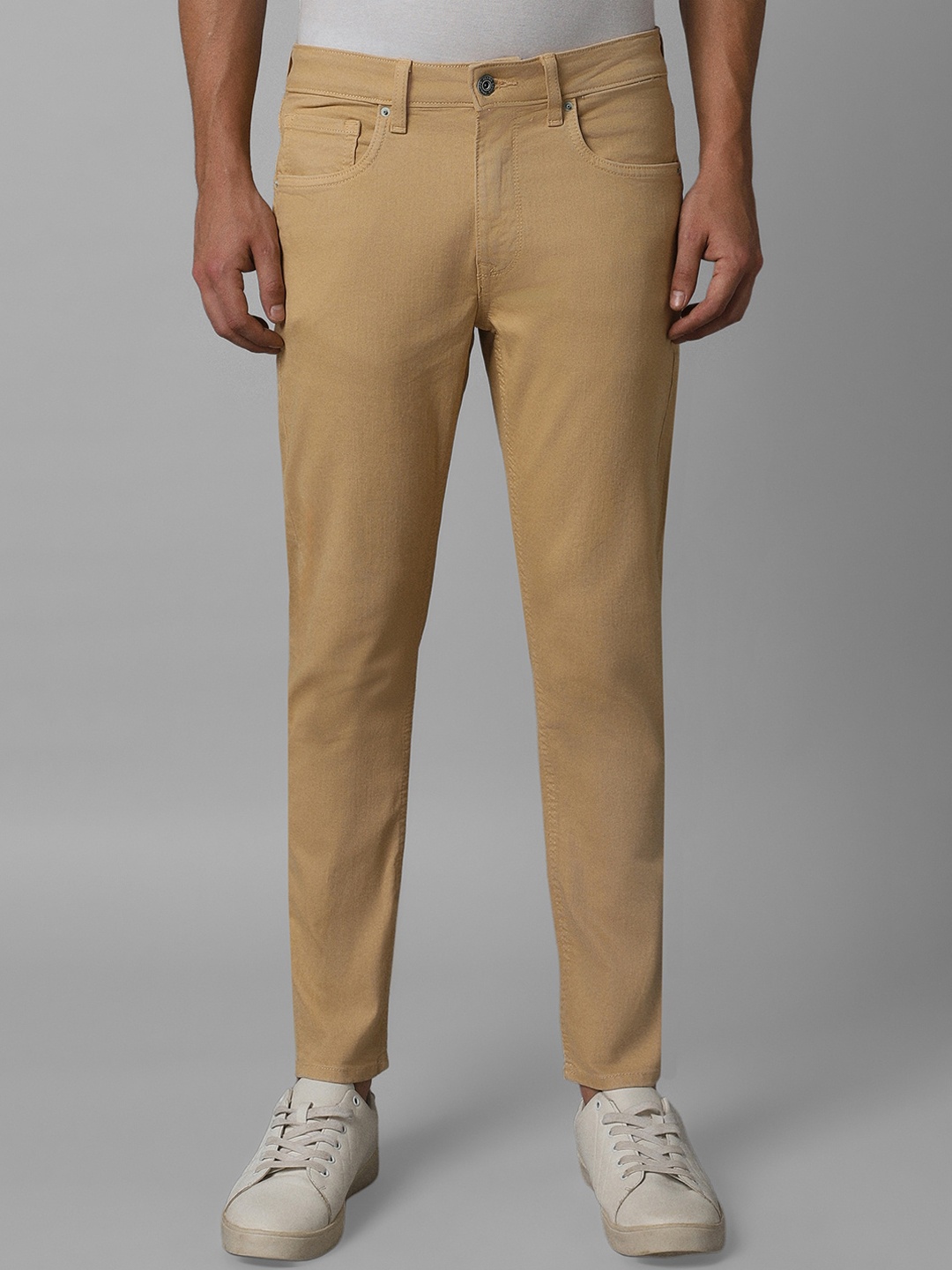 

Louis Philippe Jeans Men Slim Fit Clean Look Stretchable Jeans, Khaki