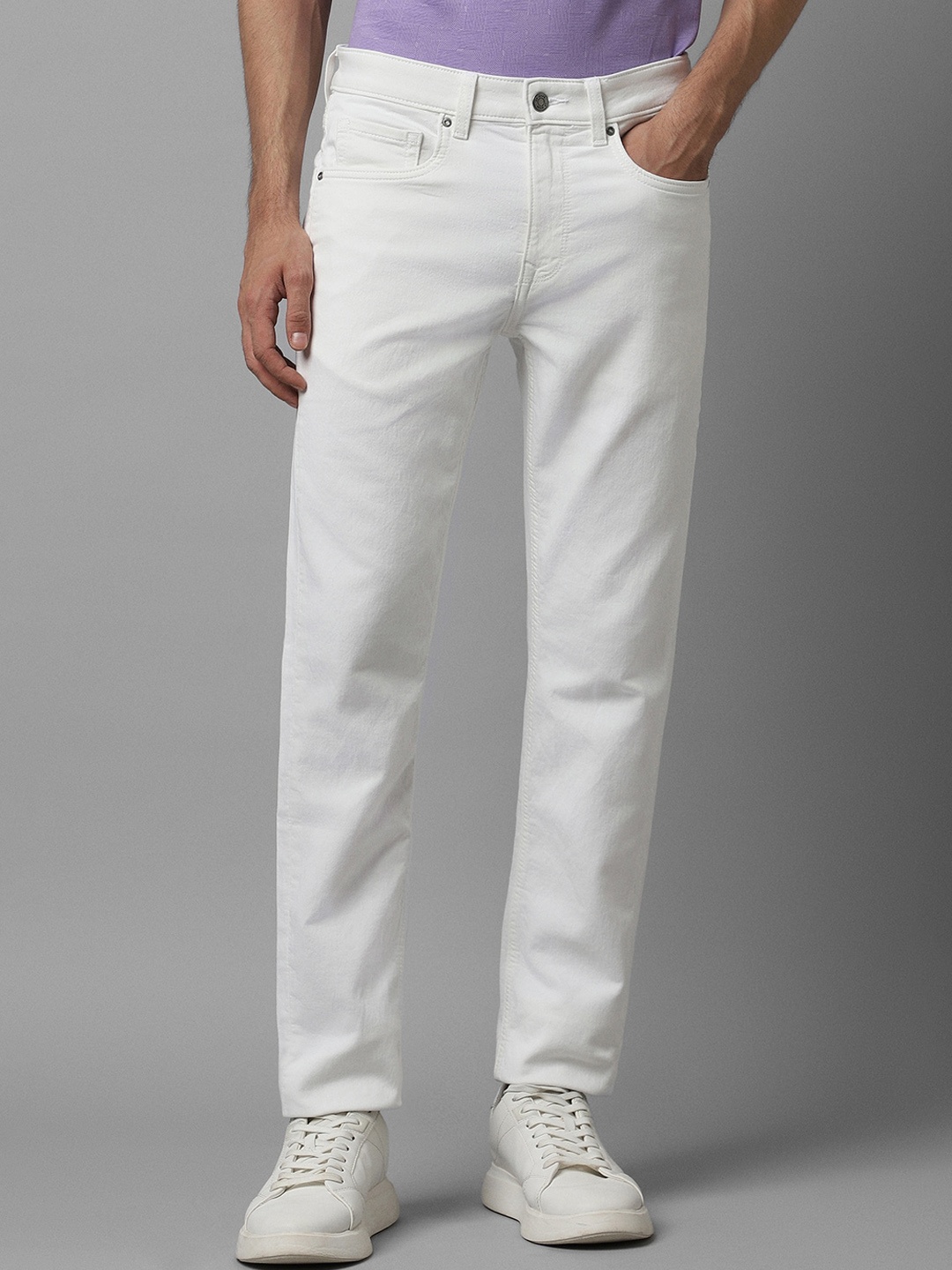 

Louis Philippe Jeans Men Slim Fi Clean Look Stretchablet Jeans, White