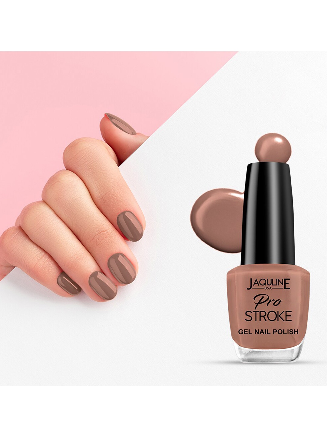 

Jaquline USA Pro Stroke Gel Long Lasting Nail Enamel - 15ml - Beet IT, Na