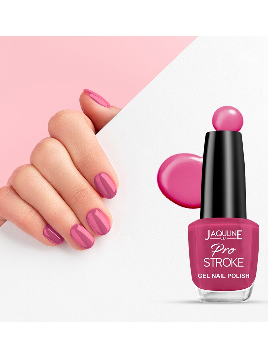 

Jaquline USA Pro Stroke Gel Long Lasting Nail Enamel - 15ml - Flower Power, Na