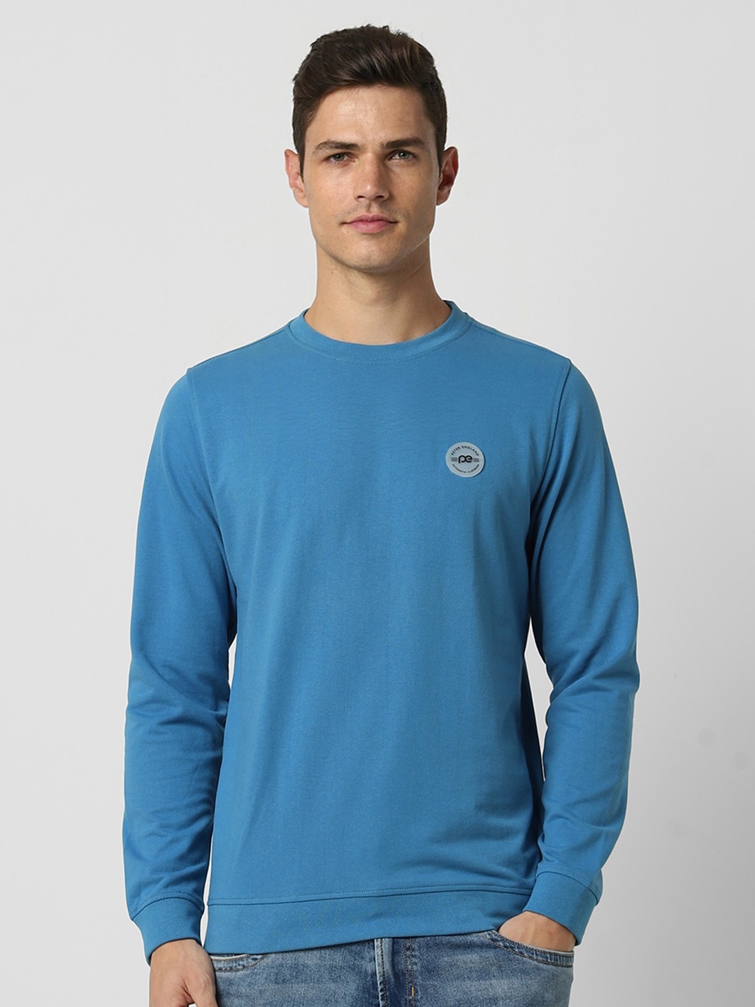 

Peter England Round Neck Sweatshirt, Blue