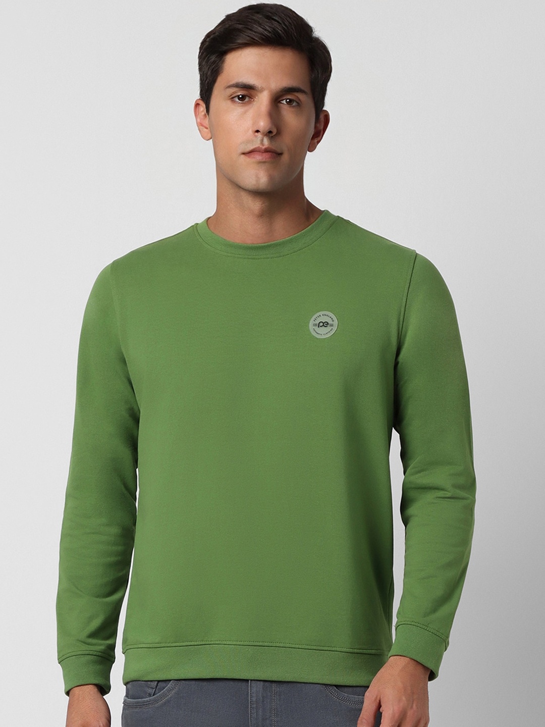 

Peter England Round Neck Sweatshirt, Green