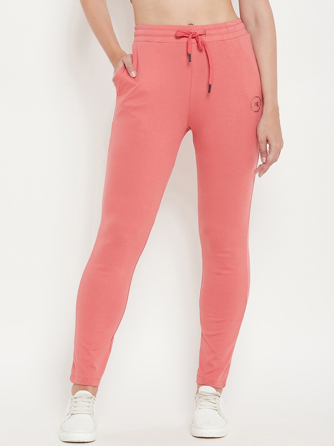 

MADAME M SECRET Women Regular Fit Pure Cotton Track Pants, Coral