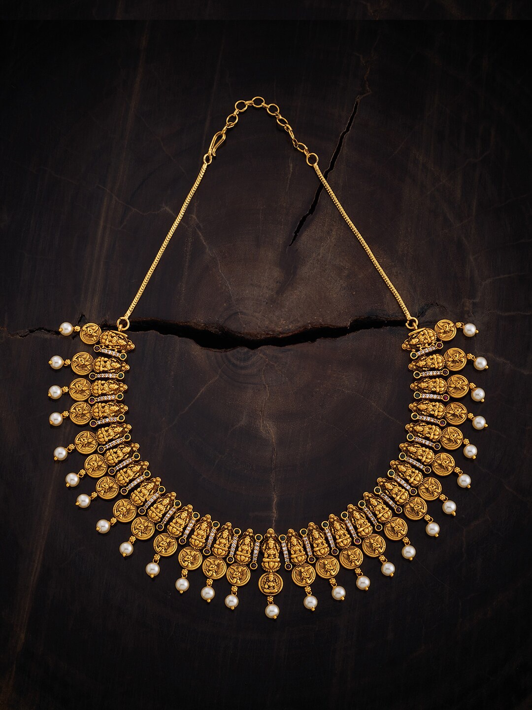 

Kushal's Fashion Jewellery Gold-Plated Beaded Necklace