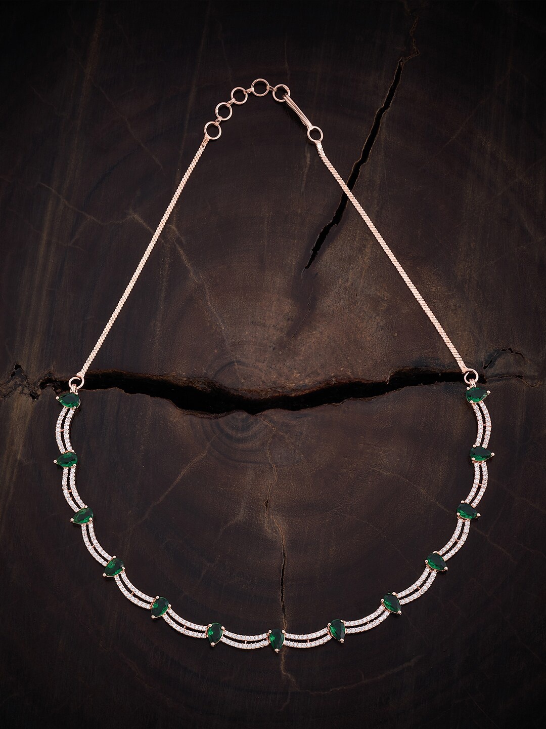 

Kushal's Fashion Jewellery Copper Rose Gold-Plated Necklace