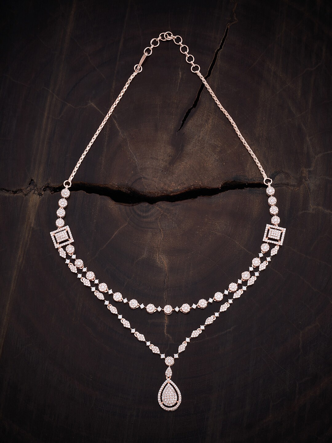 

Kushal's Fashion Jewellery Copper Rose Gold-Plated Necklace