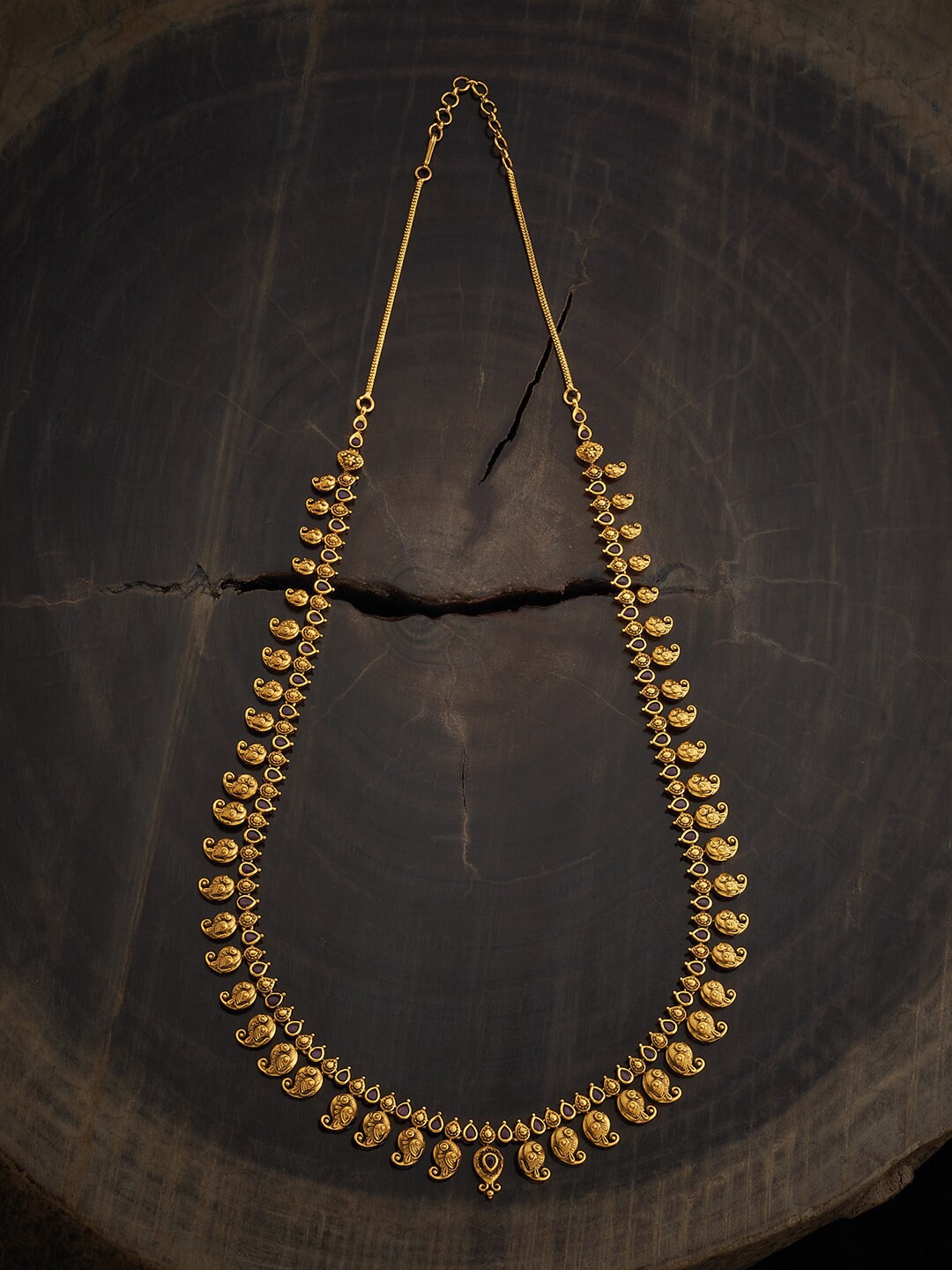 

Kushal's Fashion Jewellery Copper Gold-Plated Antique Necklace