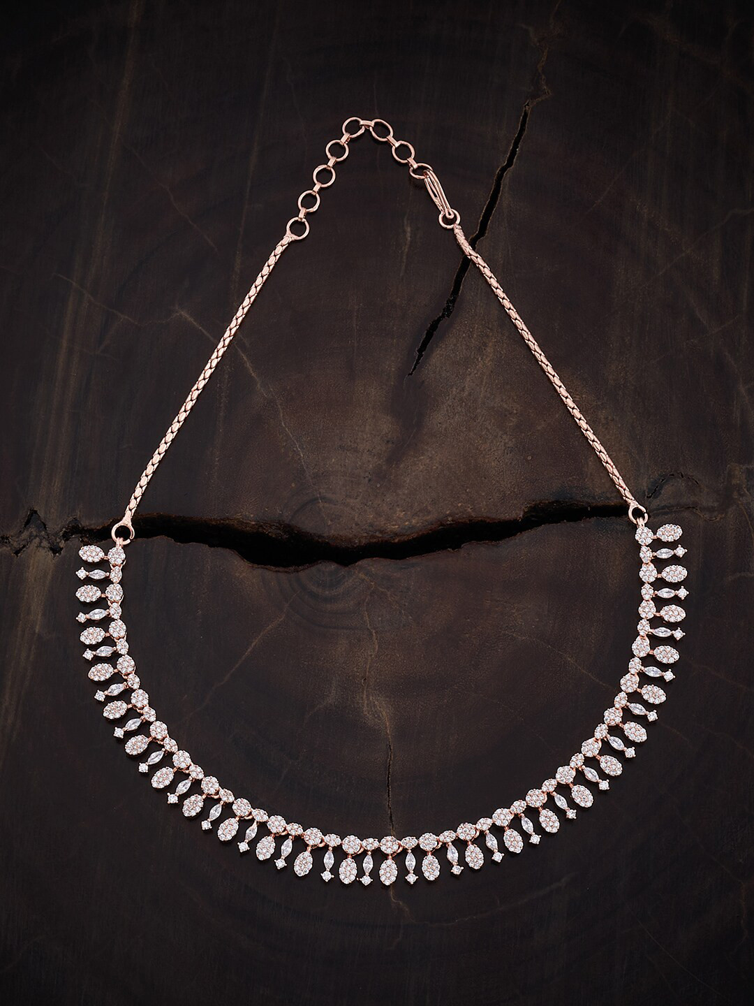 

Kushal's Fashion Jewellery Copper Rose Gold-Plated Necklace