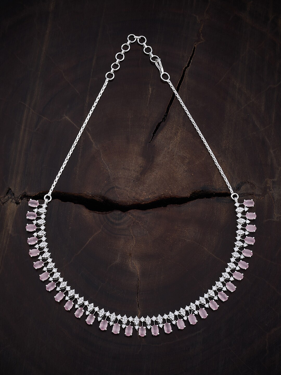 

Kushal's Fashion Jewellery Copper Rhodium-Plated Necklace, Silver