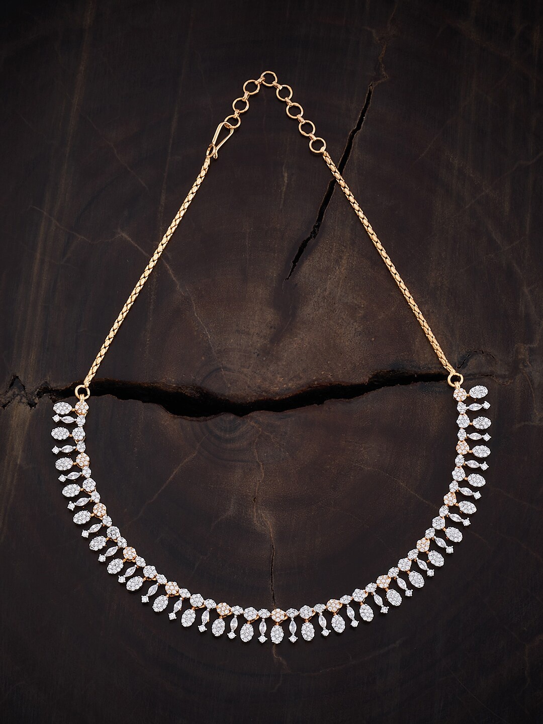 

Kushal's Fashion Jewellery Copper Rhodium-Plated Necklace, Silver