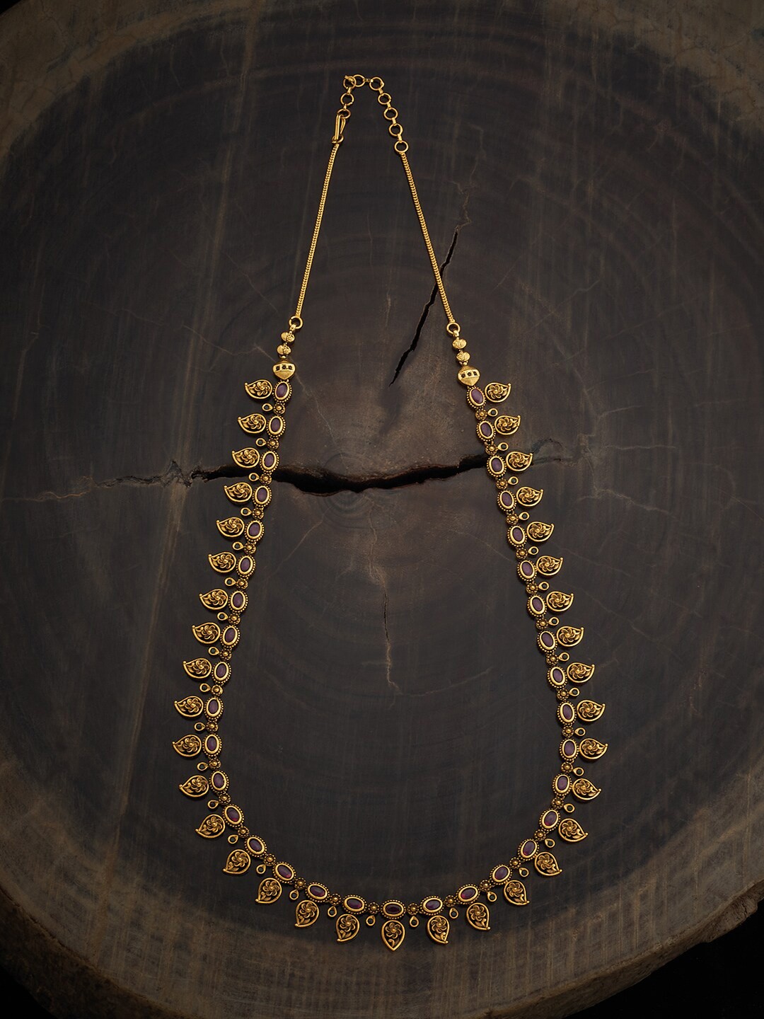 

Kushal's Fashion Jewellery Gold-Plated Copper Antique Necklace