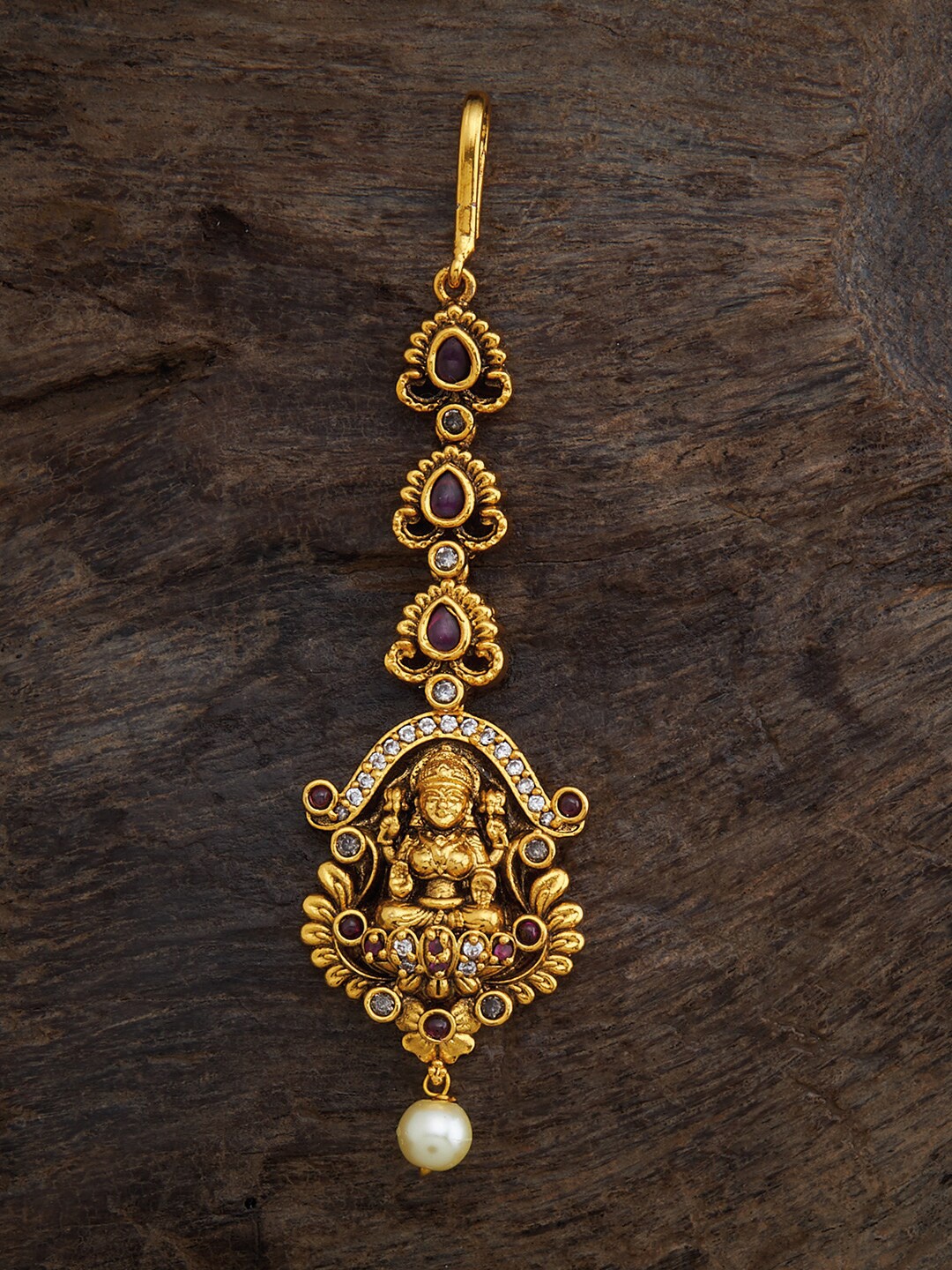 

Kushal's Fashion Jewellery Gold Plated Maang Tikka