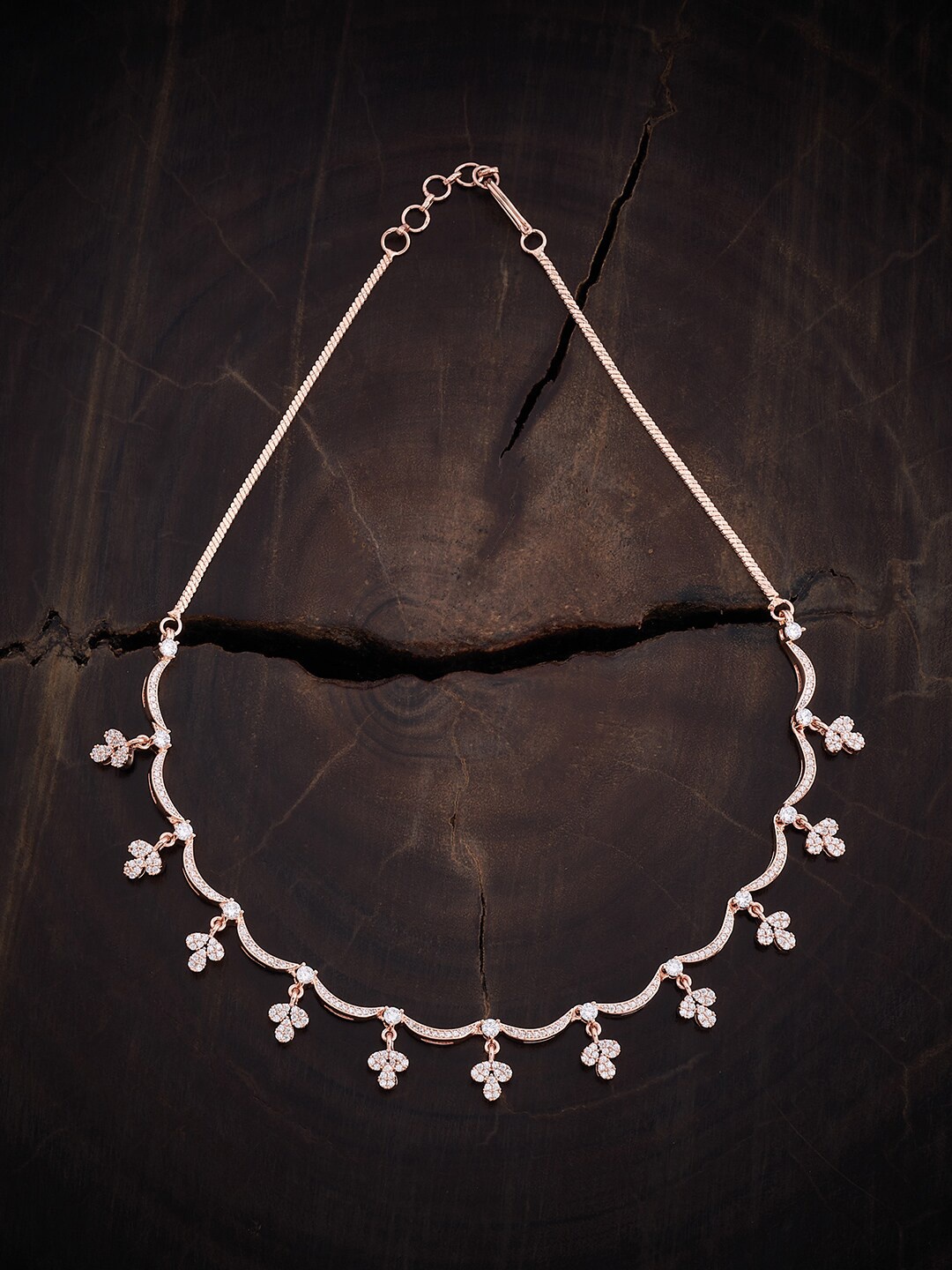 

Kushal's Fashion Jewellery Rose Gold-Plated Necklace