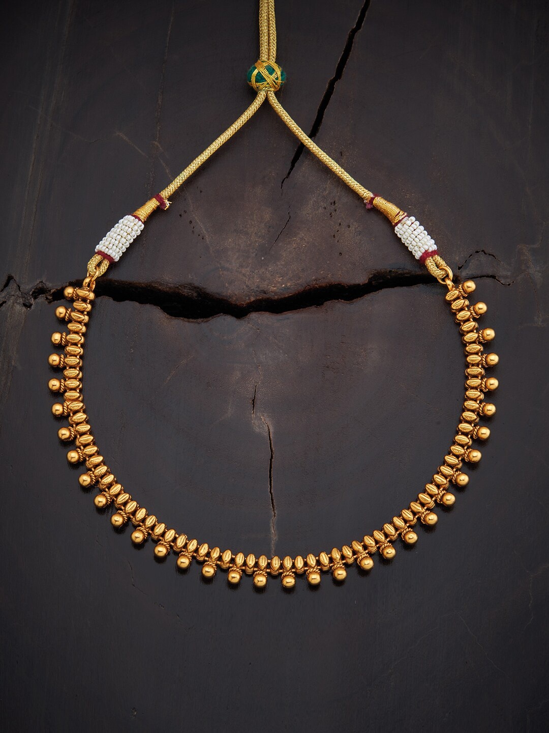

Kushal's Fashion Jewellery Gold-Plated Temple Necklace