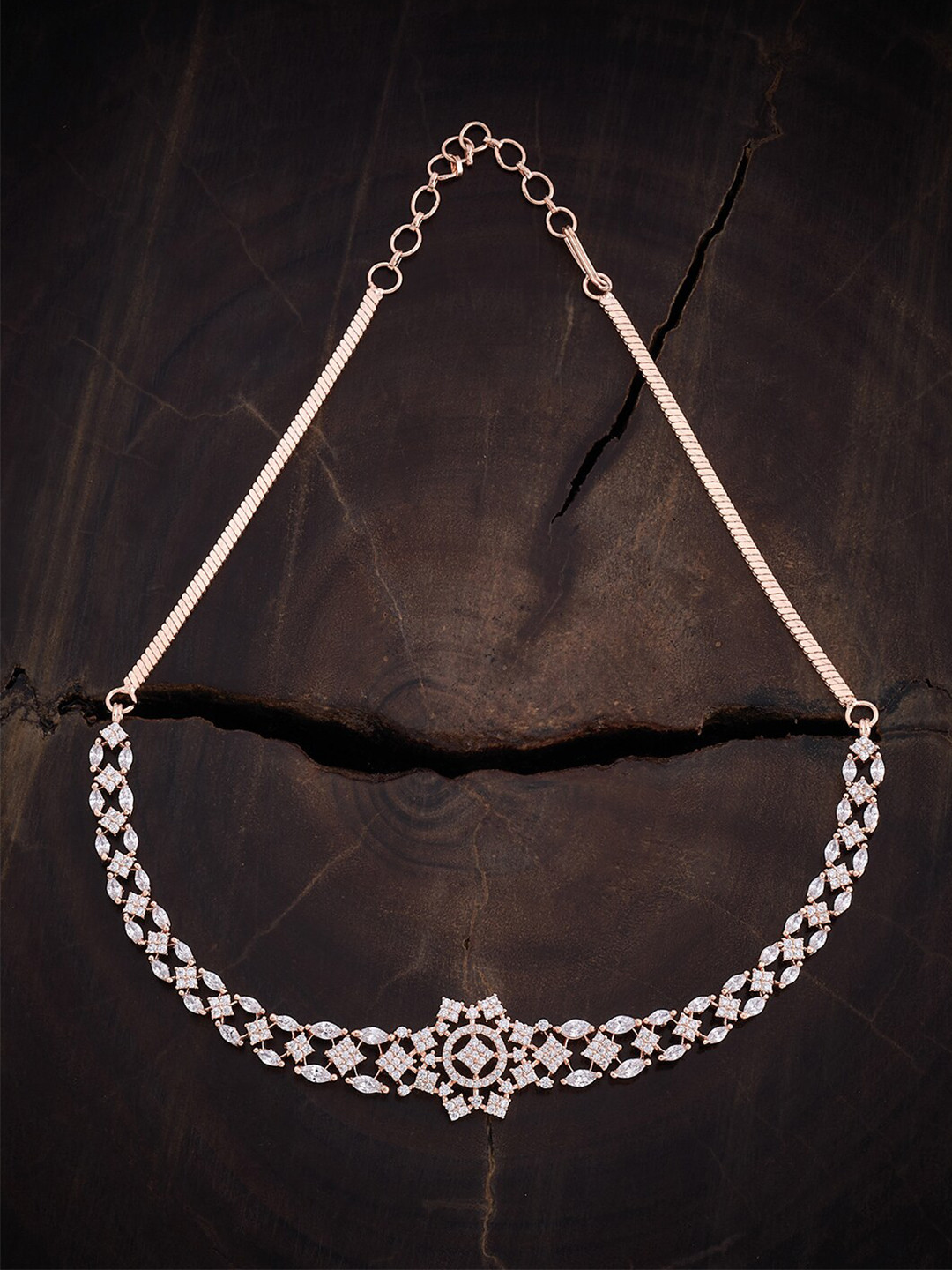 

Kushal's Fashion Jewellery Copper Rose Gold-Plated Necklace