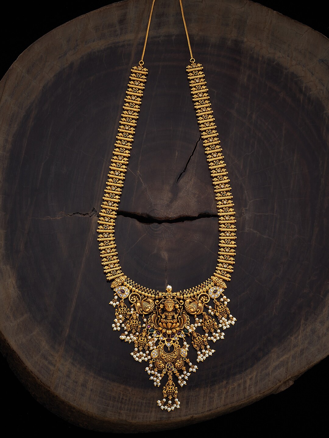 

Kushal's Fashion Jewellery Gold-Plated Copper Antique Necklace