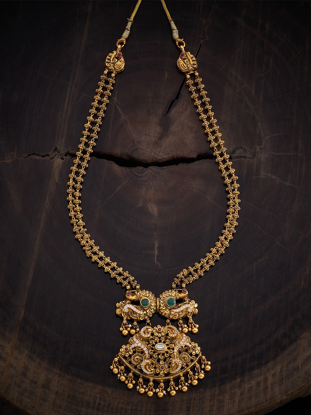 

Kushal's Fashion Jewellery 92.5 Pure Silver Gold-Plated Necklace
