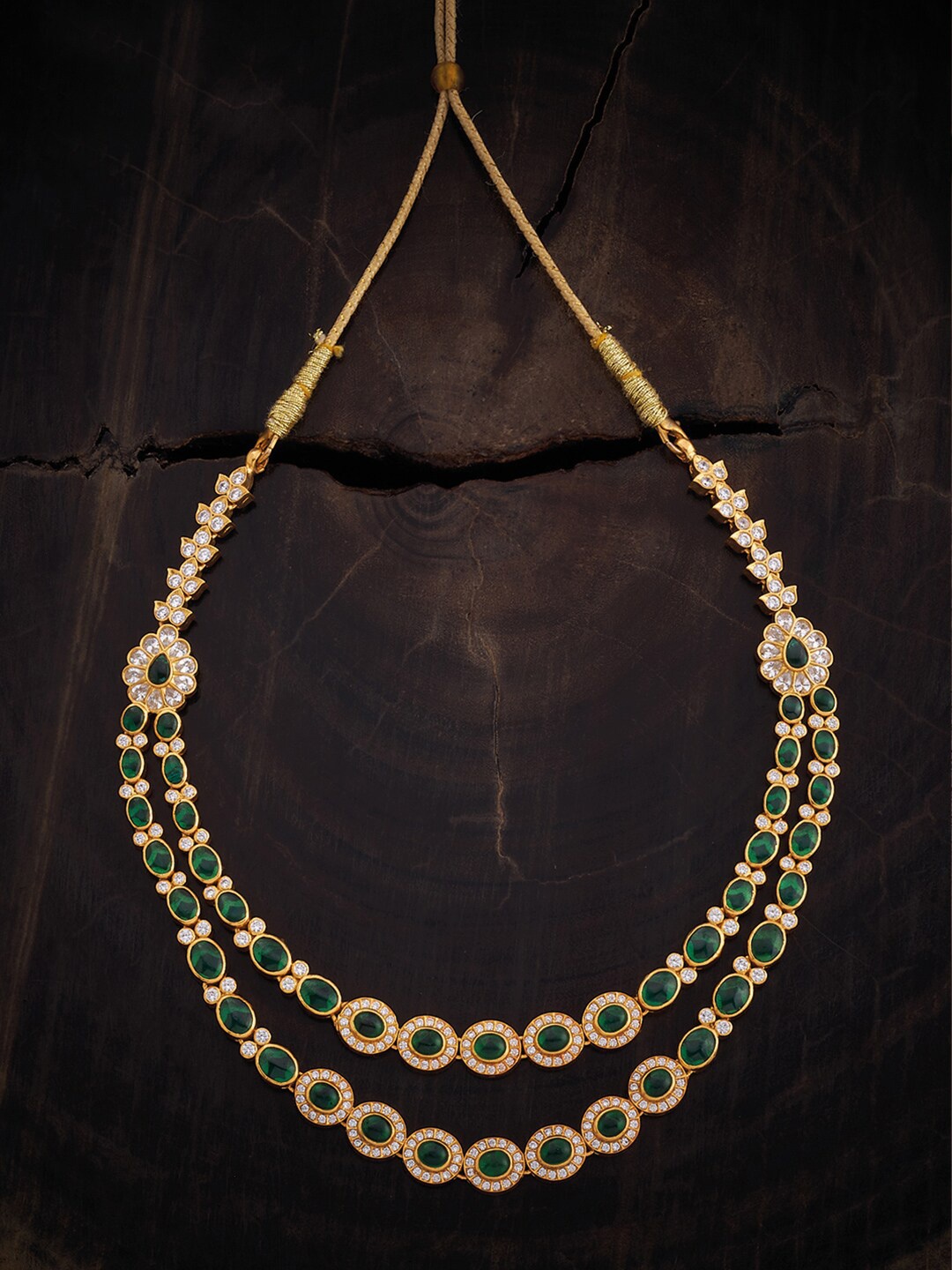 

Kushal's Fashion Jewellery Gold-Plated Temple Necklace