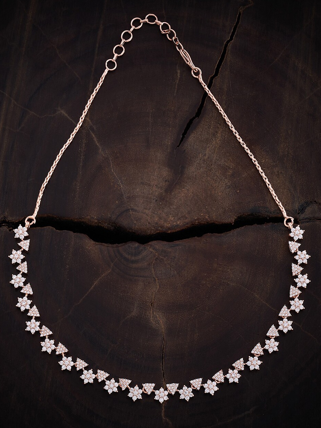 

Kushal's Fashion Jewellery Rose Gold-Plated Necklace
