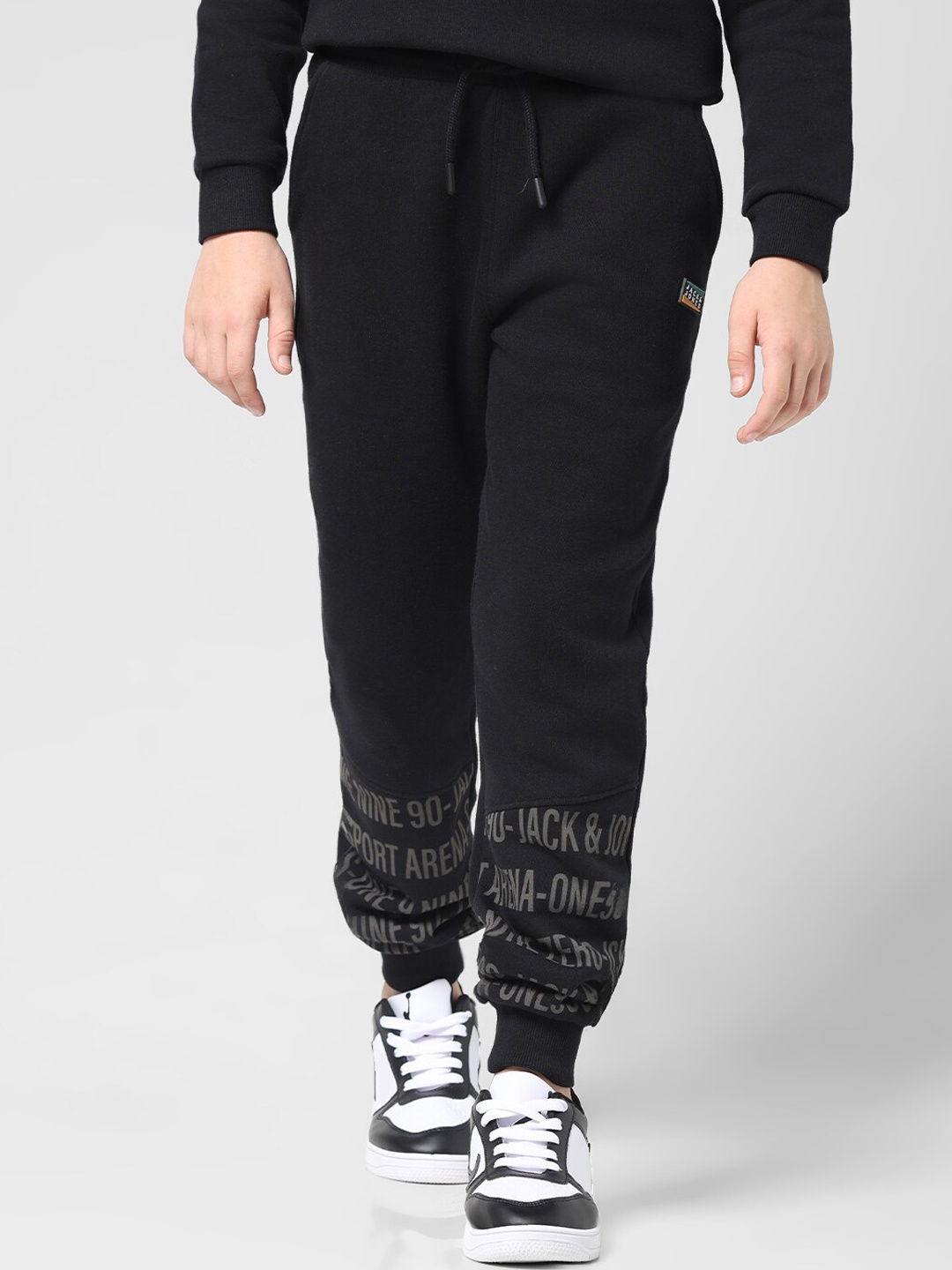 

Jack & Jones Junior Boys Mid-Rise Joggers, Black