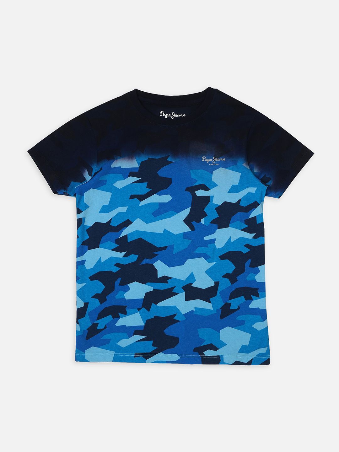 

Pepe Jeans Boys Camouflage Printed T-Shirt, Blue
