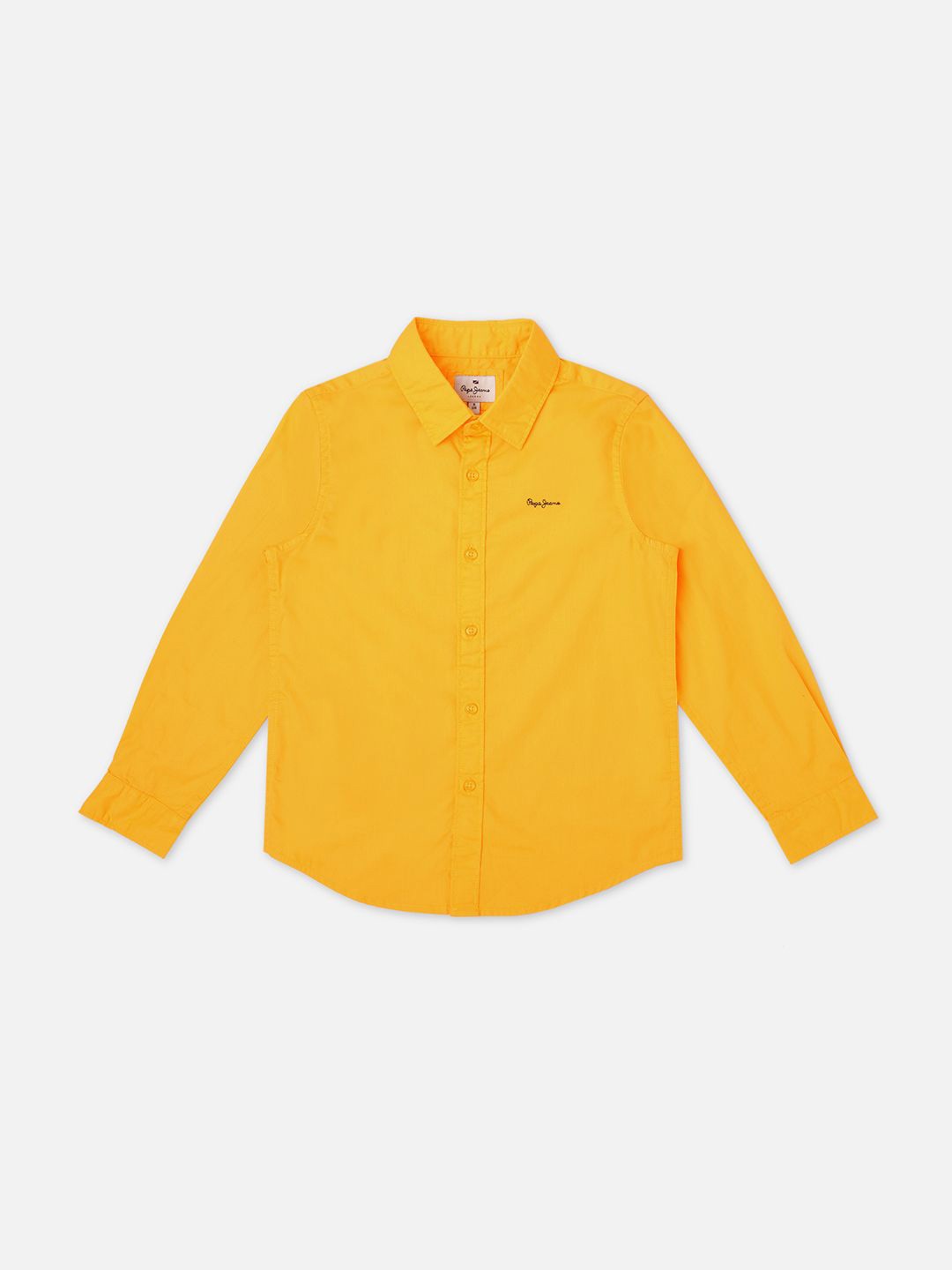 

Pepe Jeans Boys Spread Collar Pure Cotton Casual Shirt, Yellow
