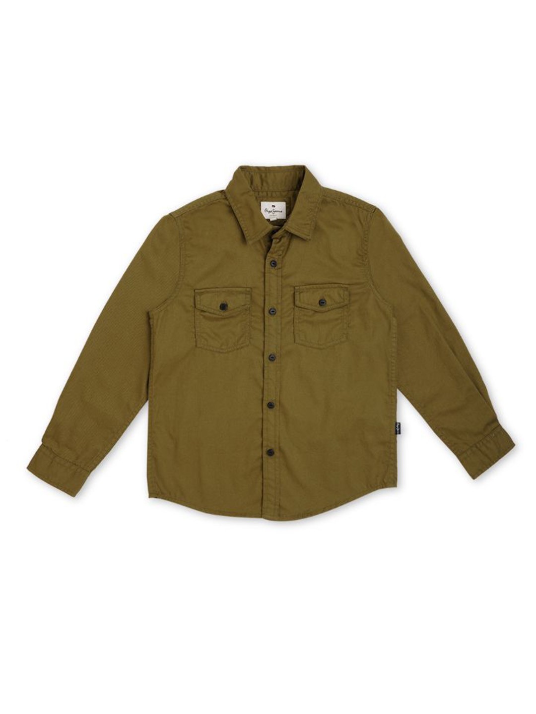 

Pepe Jeans Boys Spread Collar Chest Pocket Casual Shirt, Green