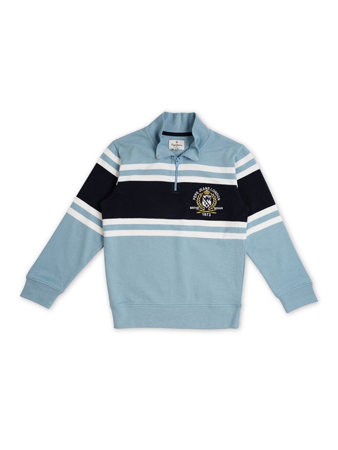 

Pepe Jeans Boys Striped Cotton Sweatshirt, Blue