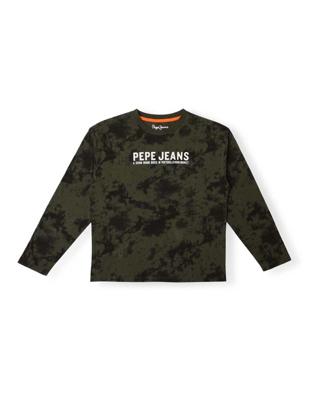 

Pepe Jeans Boys Camouflage Printed Regular Fit Cotton T-shirt, Green