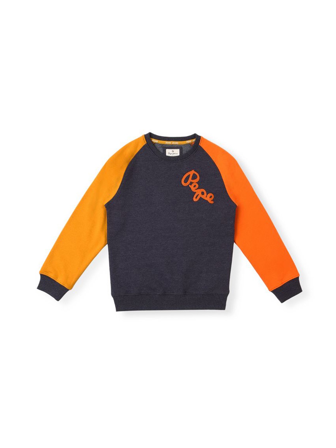 

Pepe Jeans Boys Colourblocked Raglan Sleeve Pullover, Blue