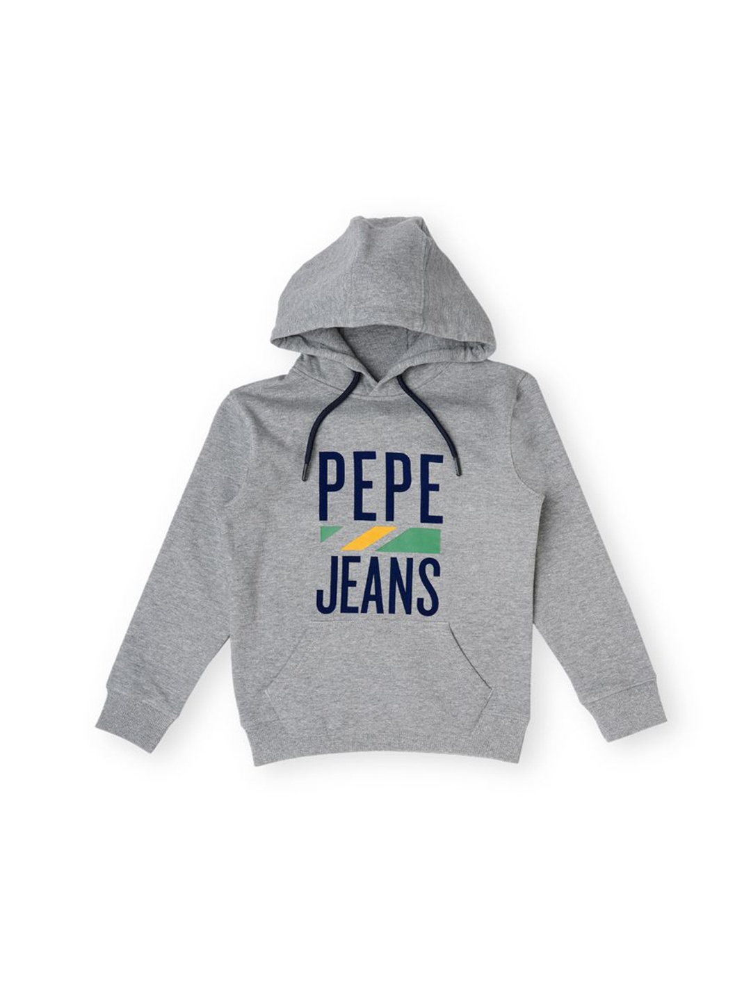 

Pepe Jeans Boys Typography Printed Hooded Pullover, Grey