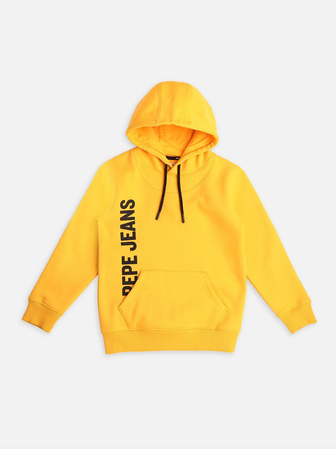 

Pepe Jeans Boys Typography Printed Hooded Pullover, Yellow