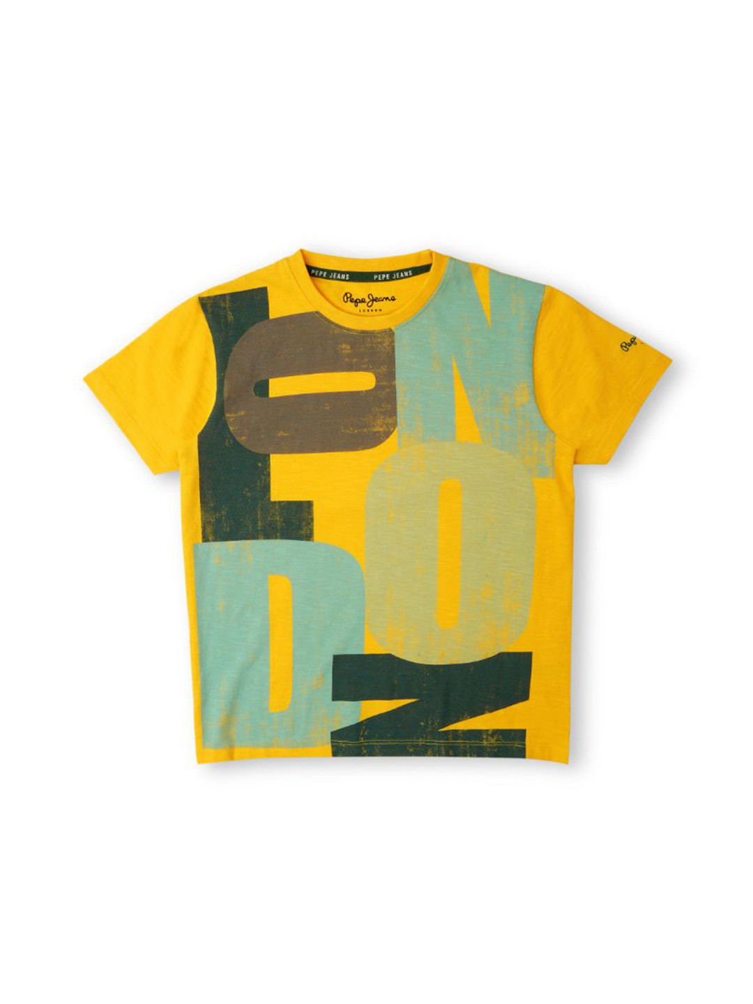 

Pepe Jeans Boys Typography Printed Cotton T-Shirt, Yellow