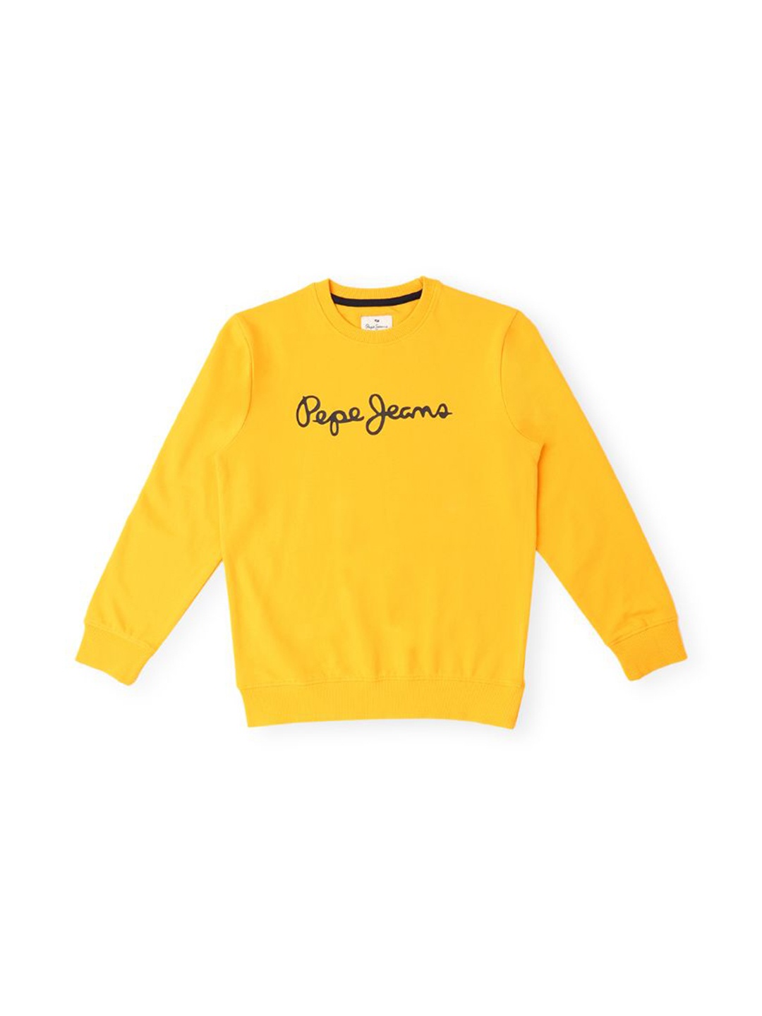 

Pepe Jeans Boys Printed Round Neck Pullover, Yellow