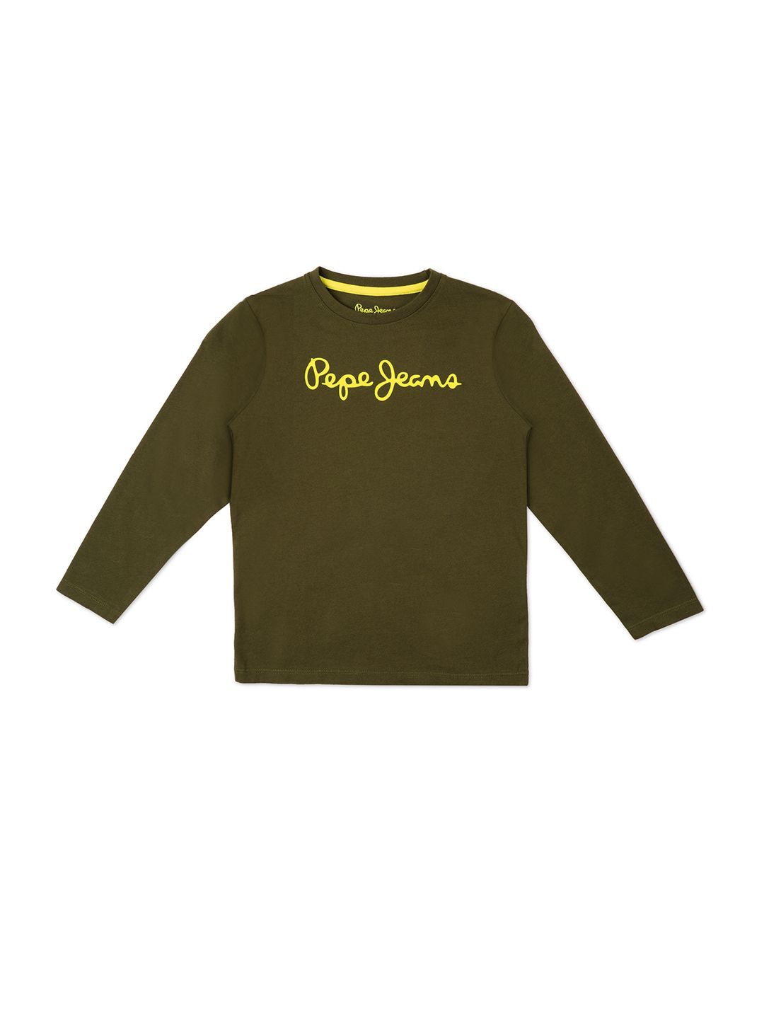 

Pepe Jeans Boys Brand Logo Printed T-Shirt, Olive