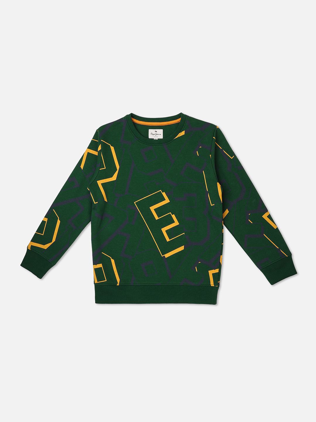 

Pepe Jeans Boys Printed Cotton Sweatshirt, Green