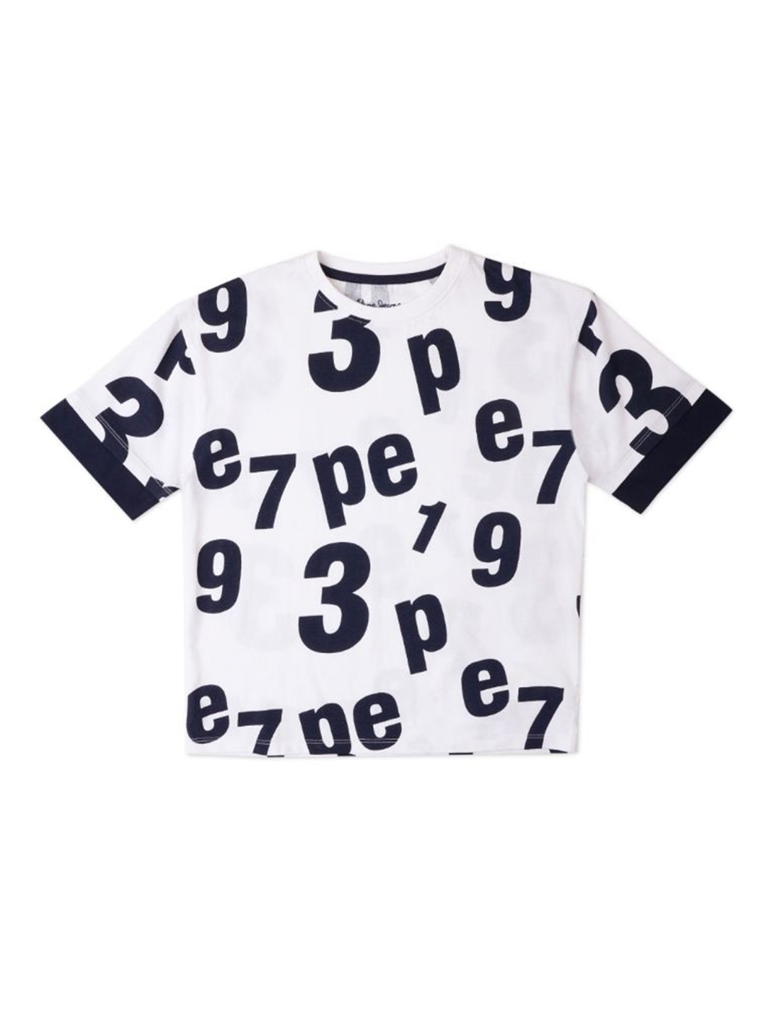 

Pepe Jeans Boys Typography Printed Pure Cotton T-shirt, White