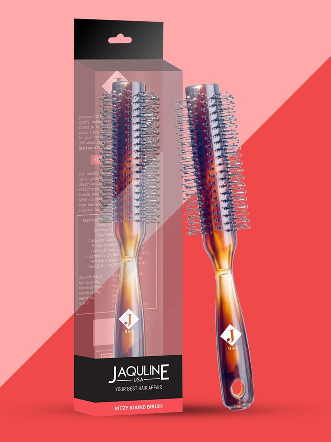 

Jaquline USA Ritzy Round Brush - Multicolored, Multi