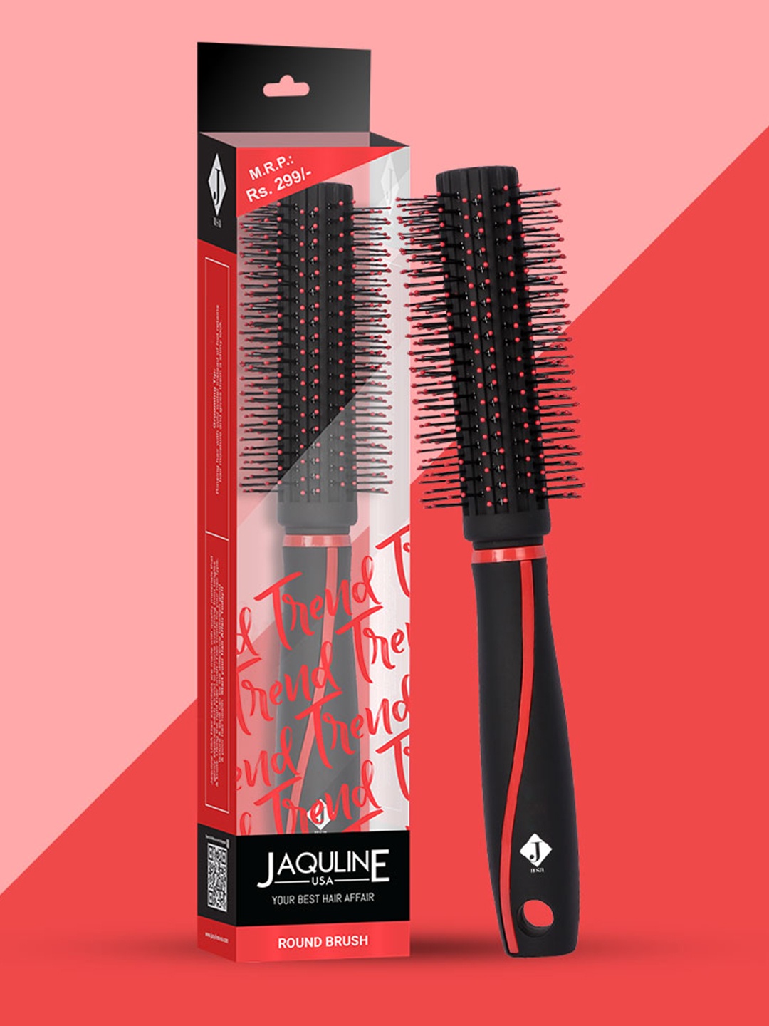 

Jaquline USA Trend Round Brush, Black