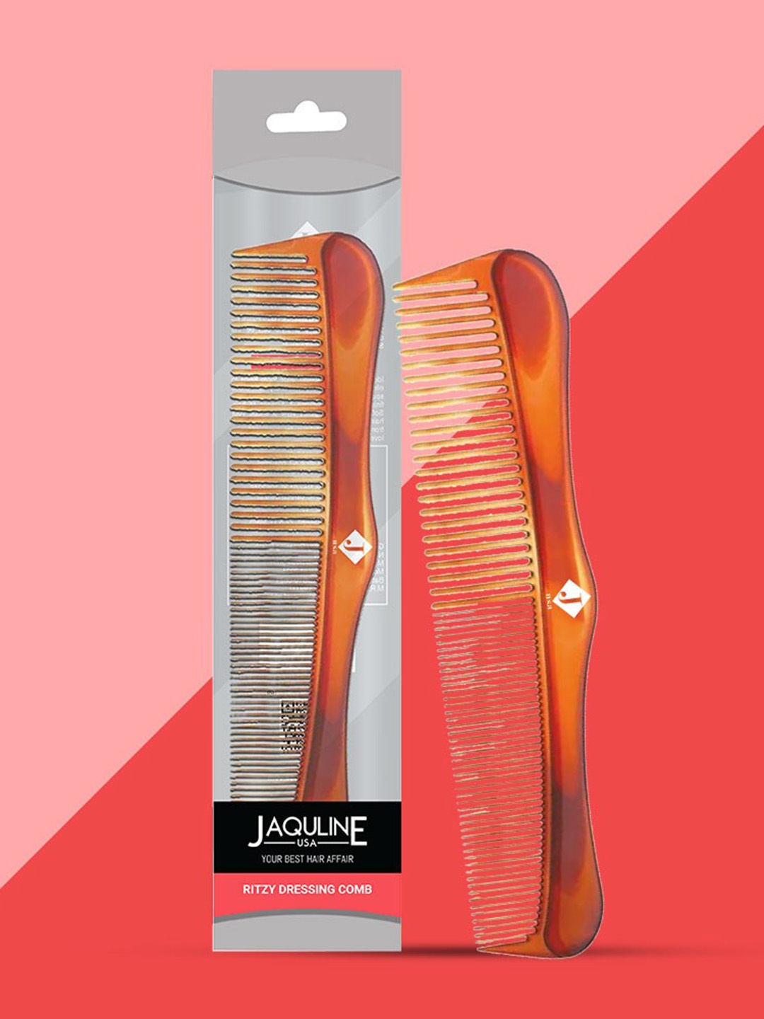 

Jaquline USA Ritzy Dressing Comb, Brown
