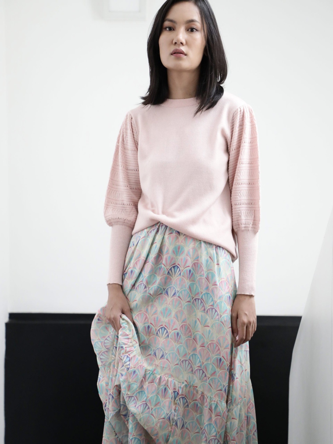 

RAREISM Round Neck Pullover, Pink
