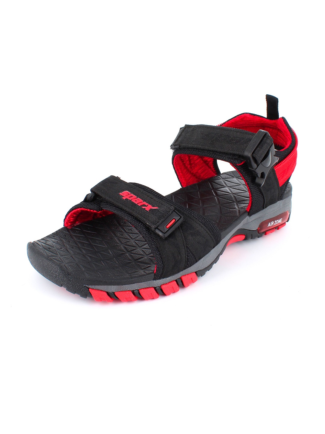 

Sparx Men Textured Sports Sandals, Black