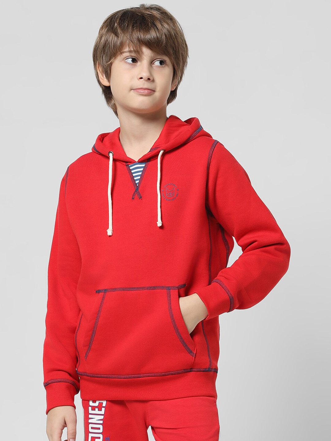 

Jack & Jones Junior Boys Hooded Sweatshirt, Red