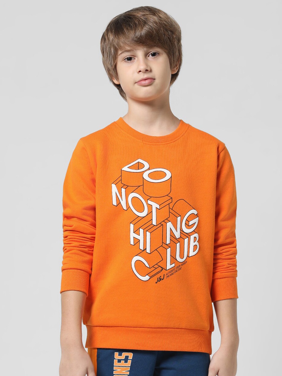 

Jack & Jones Junior Boys Typography Printed Sweatshirt, Orange