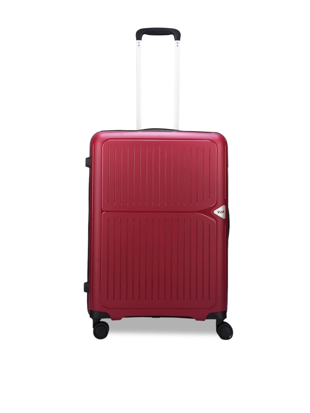 

VIP Locus Hyp Textured Hard-Sided Trolley Suitcases- 67, Red