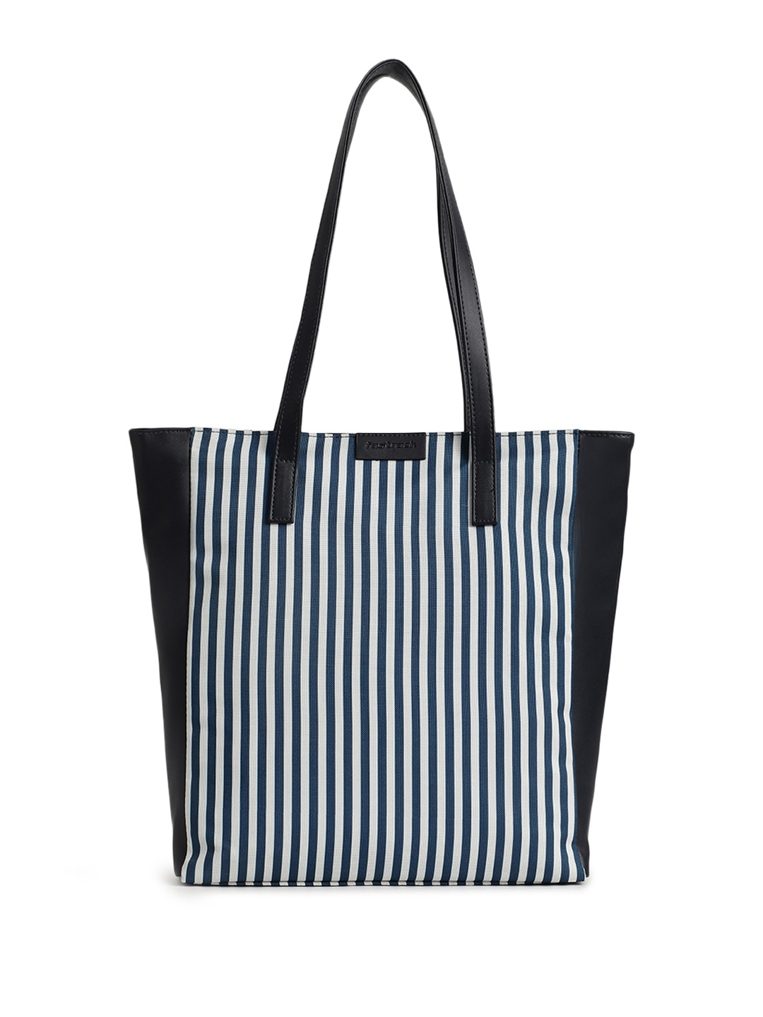 

Fastrack Striped PU Oversized Shopper Tote Bag, Blue