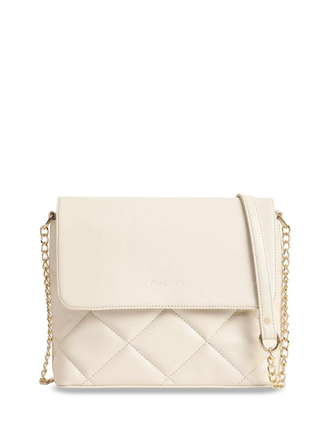 

Fastrack PU Structured Sling Bag With Quilted, White
