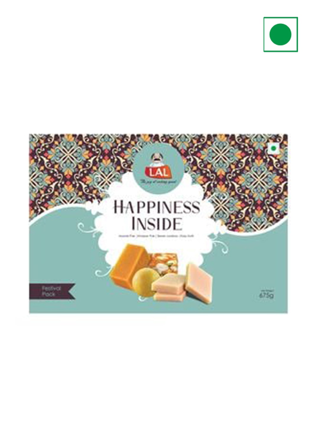 

LAL Four Assorted Sweets Box-675 gms, Blue