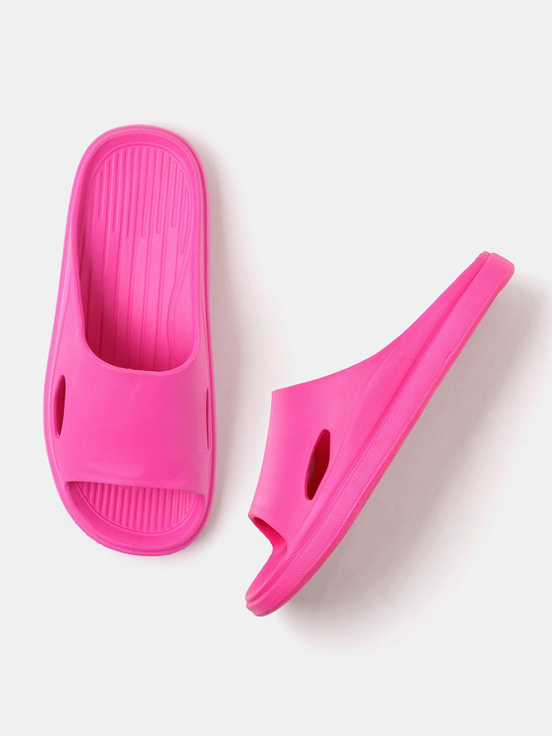 

R&B Women Cut-Out Detail Sliders, Pink